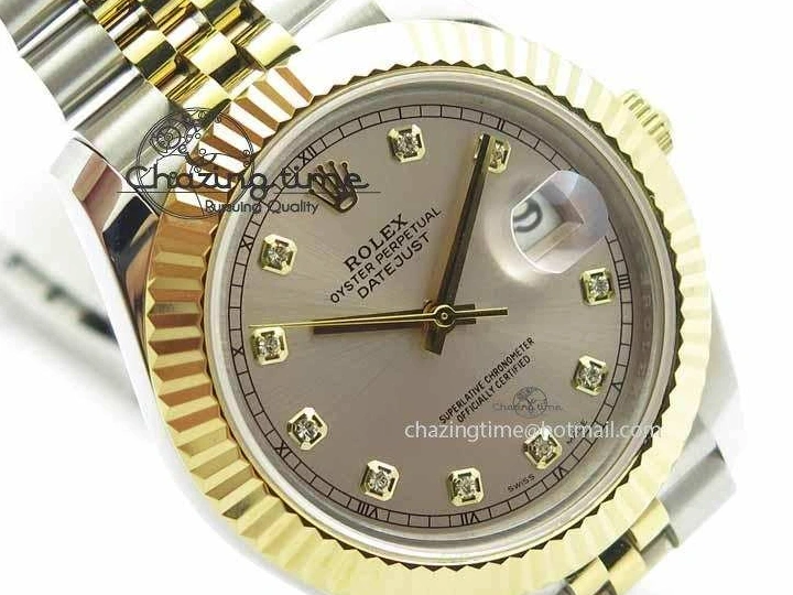 MiroTime 0501 DateJust II 41mm SS YG BP Maker Best Edition Silver Diam Dial On Jubilee Bracelet A Casual 3660